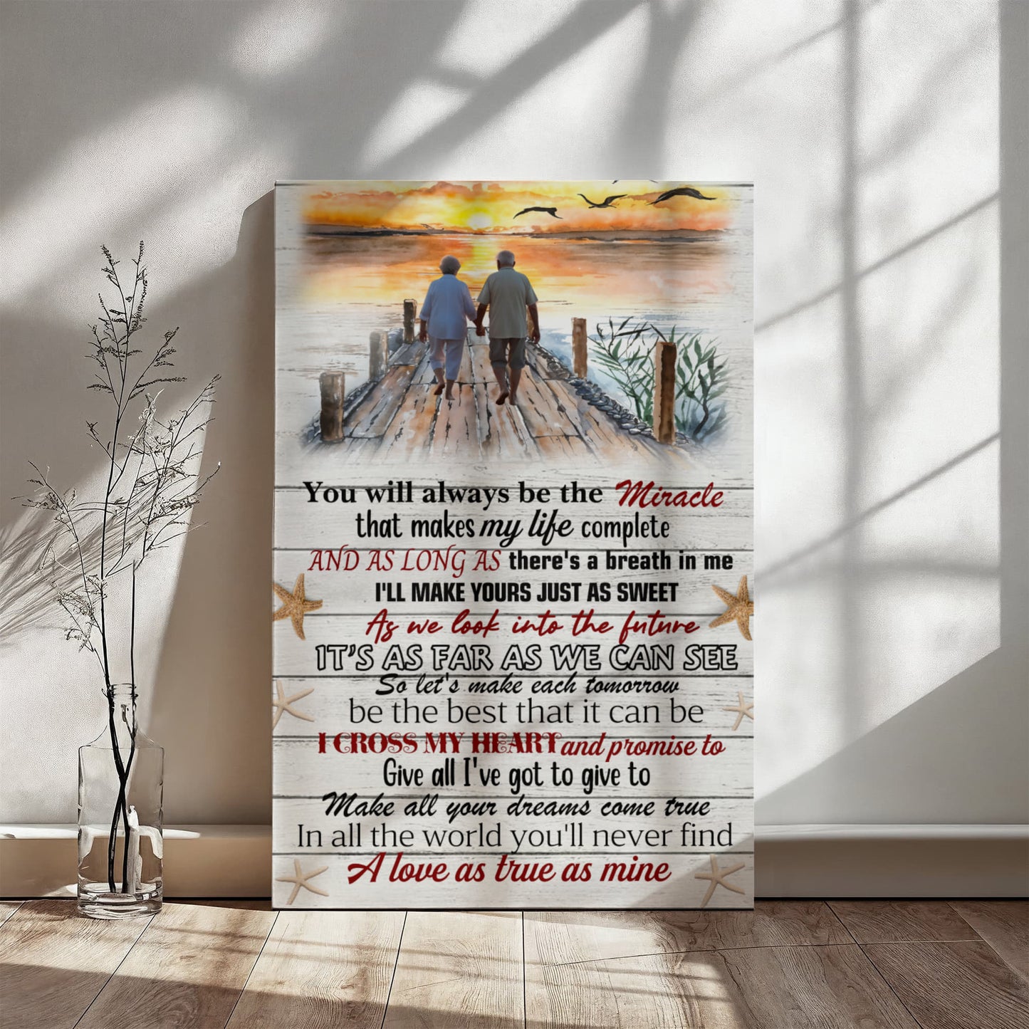 Together Forever: A Timeless Portrait of Love – The Perfect Anniversary & Mother's Day Gift in All Sizes"